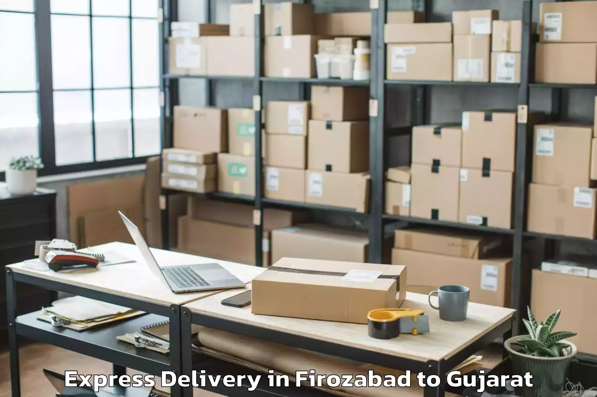 Book Your Firozabad to Uchchhal Express Delivery Today